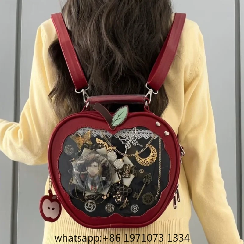 New Girl Harajuku Niche Design Apple Crossbody Bag Handbag Sweet Style Cute Ulzzang Ita Bag Y2K Backpack Preppy Style ItaBag