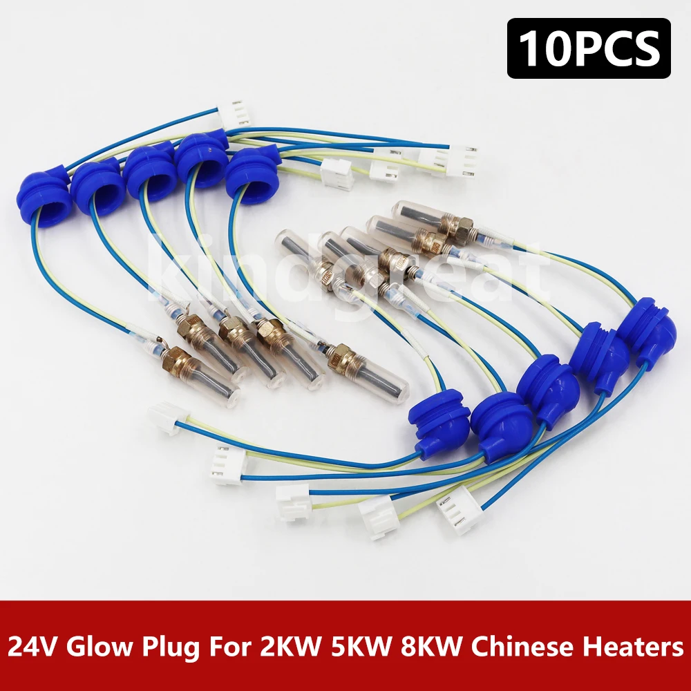 10PCS/Lot 24V 2KW 5KW 8KW Chinese Parking Heater Glow Plug For Car Truck RV Motorhome Trailer Similar Webasto Eberspacher