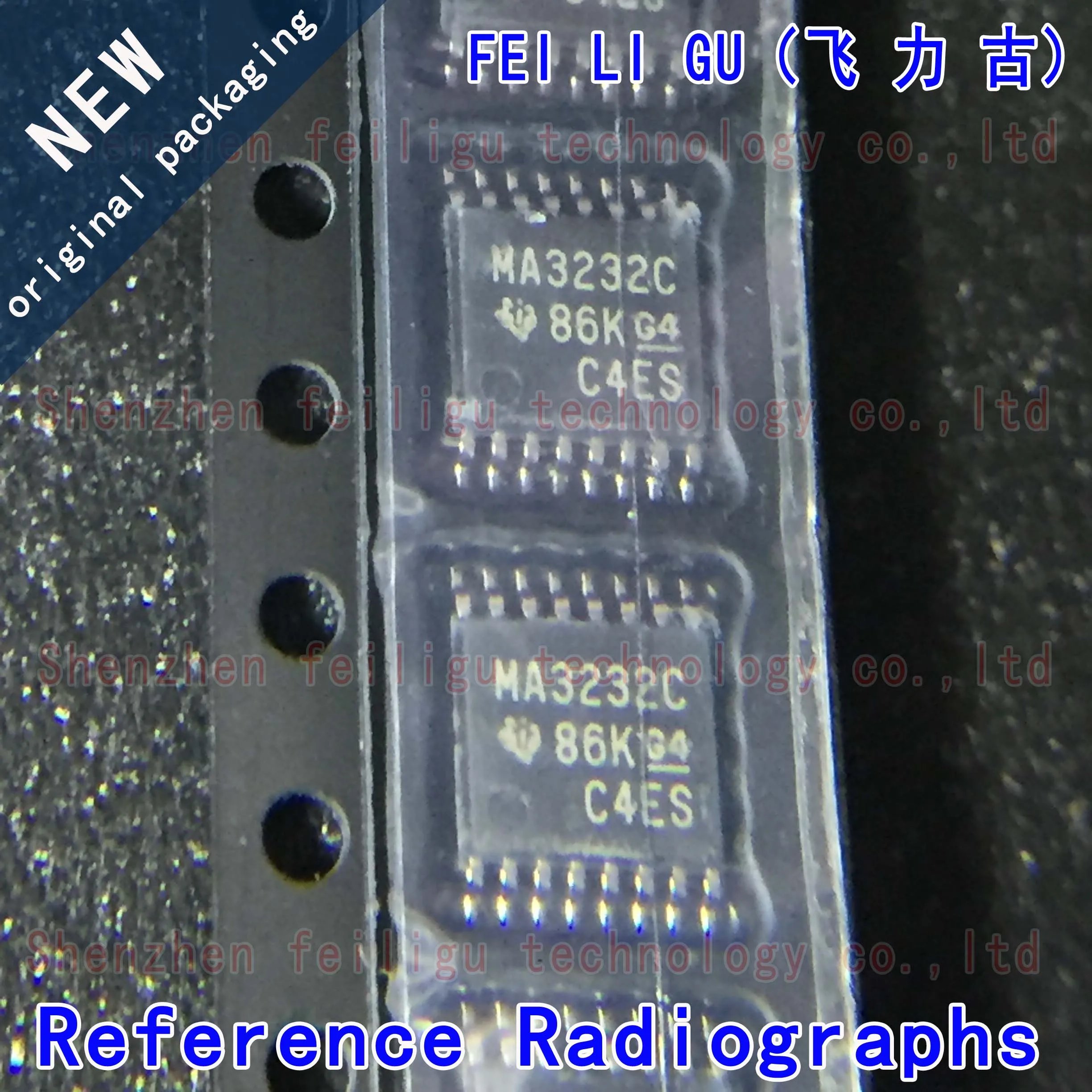 Original Transceiver Chip, Componentes eletrônicos, MAX3232CPWR, MAX3232CPW, MAX3232, MA3232C, Pacote: TSSOP16, 100% novo, 1-30pcs