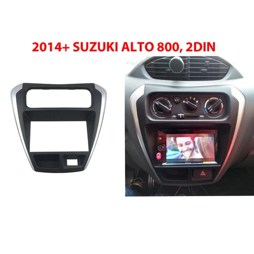 Fascia doble Din de 7 pulgadas para SUZUKI-Maruti Alto 800 2014+ Radio DVD estéreo CD Panel montaje de tablero marco del Kit de ajuste