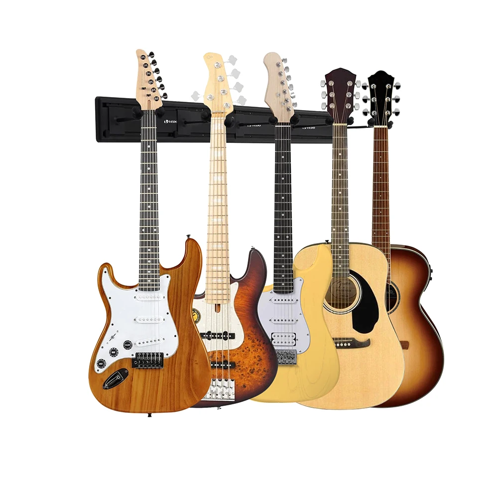 support-mural-pour-guitare-a-5-sections-rail-en-alliage-d'aluminium-elegant-et-style-pour-guitares-electriques-et-acoustiques