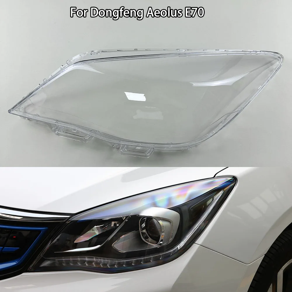 For Dongfeng Aeolus E70 Headlamp Cover Transparent Mask Lamp Shade Headlight Shell Lens Replace The Original Lampshade