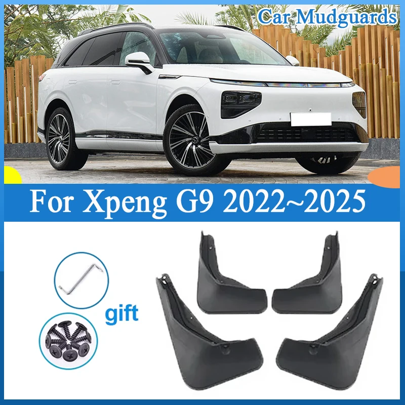 

For Xpeng G9 XiaoPeng G9 2022 2023 2024 2025 Accessories Car Mudguards scratch-proof Mudflap Fender Splash-proof Mud Flaps Parts