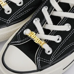 Lemegeton Custom Name Shoe Buckle Personalized Sneakers Tag For Women Stainless Steel Shoelaces Buckle Shoe Jewelry Accessories