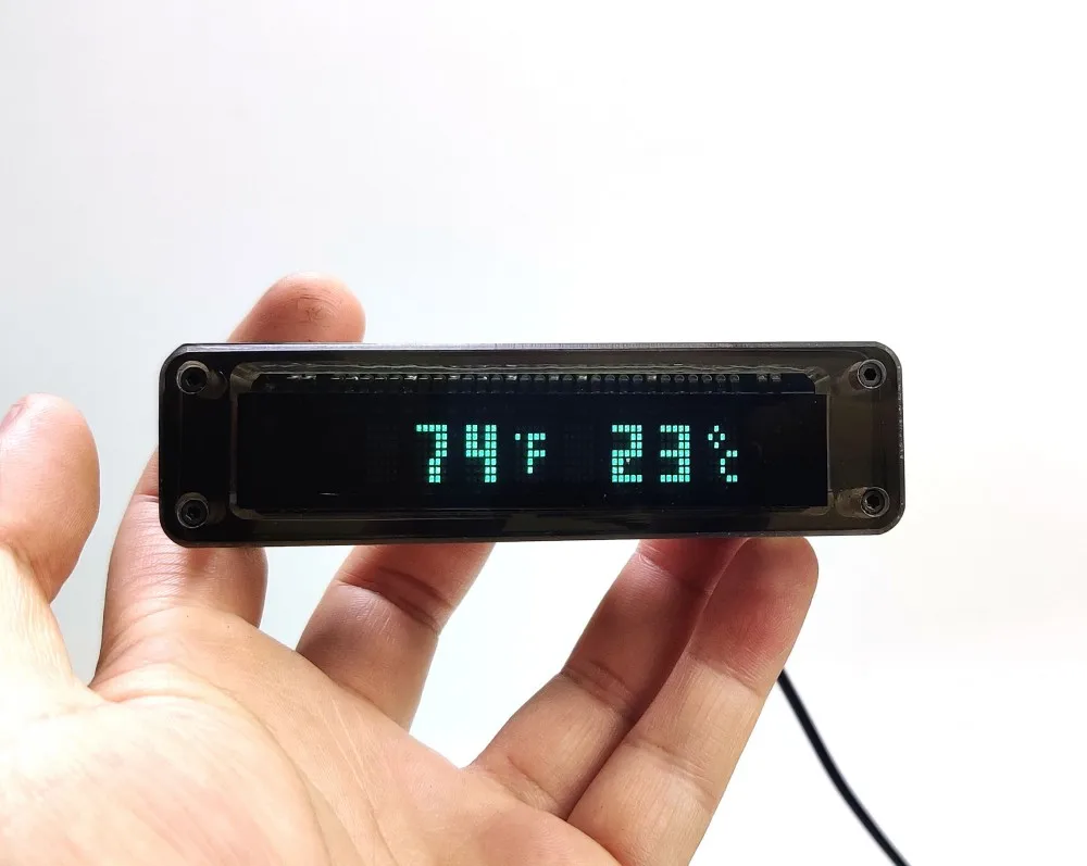 VFD Clock Vacuum fluorescent display beautiful for Geek Cool digital clock