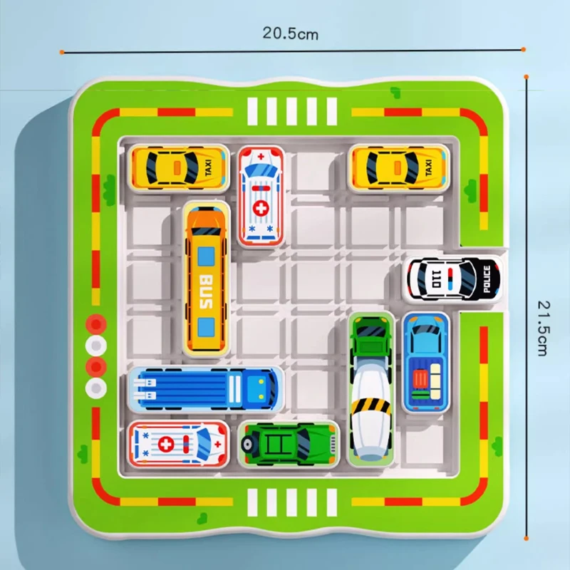 เด็กใหม่รถปริศนาเกม Huarong แผนที่คิดการฝึกอบรมเกม Montessori ของเล่นเด็กของเล่นเพื่อการศึกษาเกมแข่งรถของเล่น