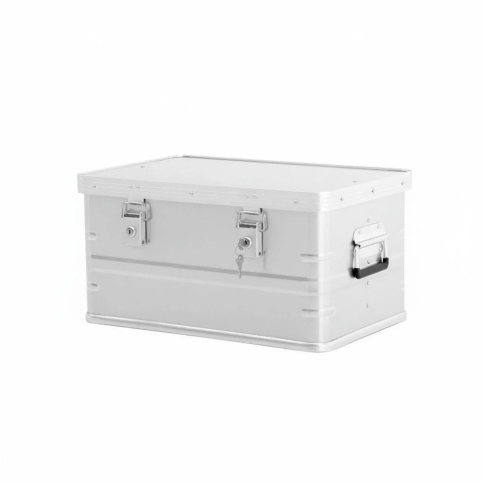 

Aluminum Storage Case Waterproof Storage Box Lockable Large Capacity for Outdoor aficionados, Vehicle Owners