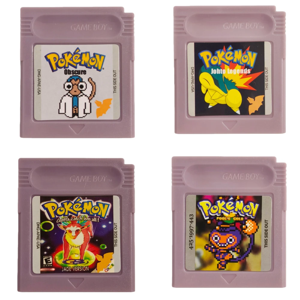 การ์ดเกมโปเกมอน GBC 16 บิต รุ่นอเมริกา ทีมร็อคเก็ต เอ็ดมอน โกลด์ 97 รีฟอร์จ คริสตัลคาลอส สำหรับ GBC GBA ของขวัญปีใหม่สำหรับเด็ก