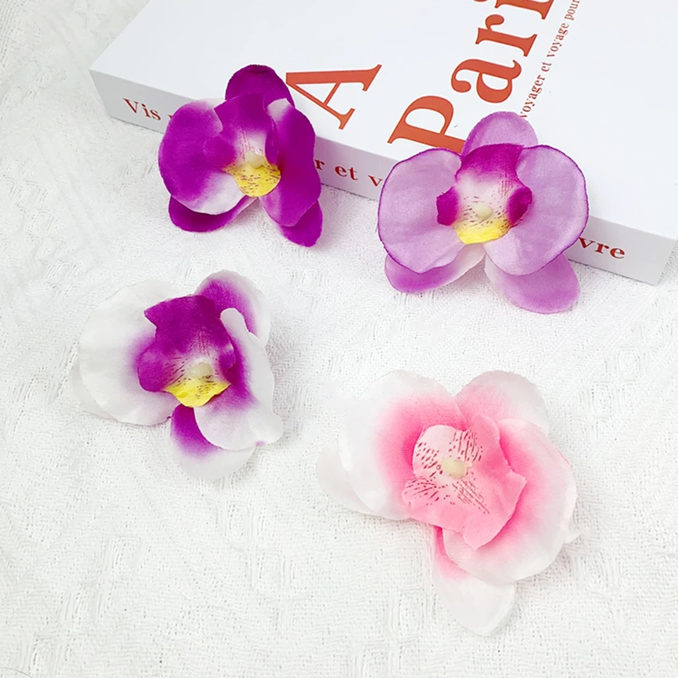 

Artificial Flowers Silk Moth Orchid Festival Ornaments Home Outdoor Garden Wedding Wall Decor Gifts Box Fillers Photograph Props