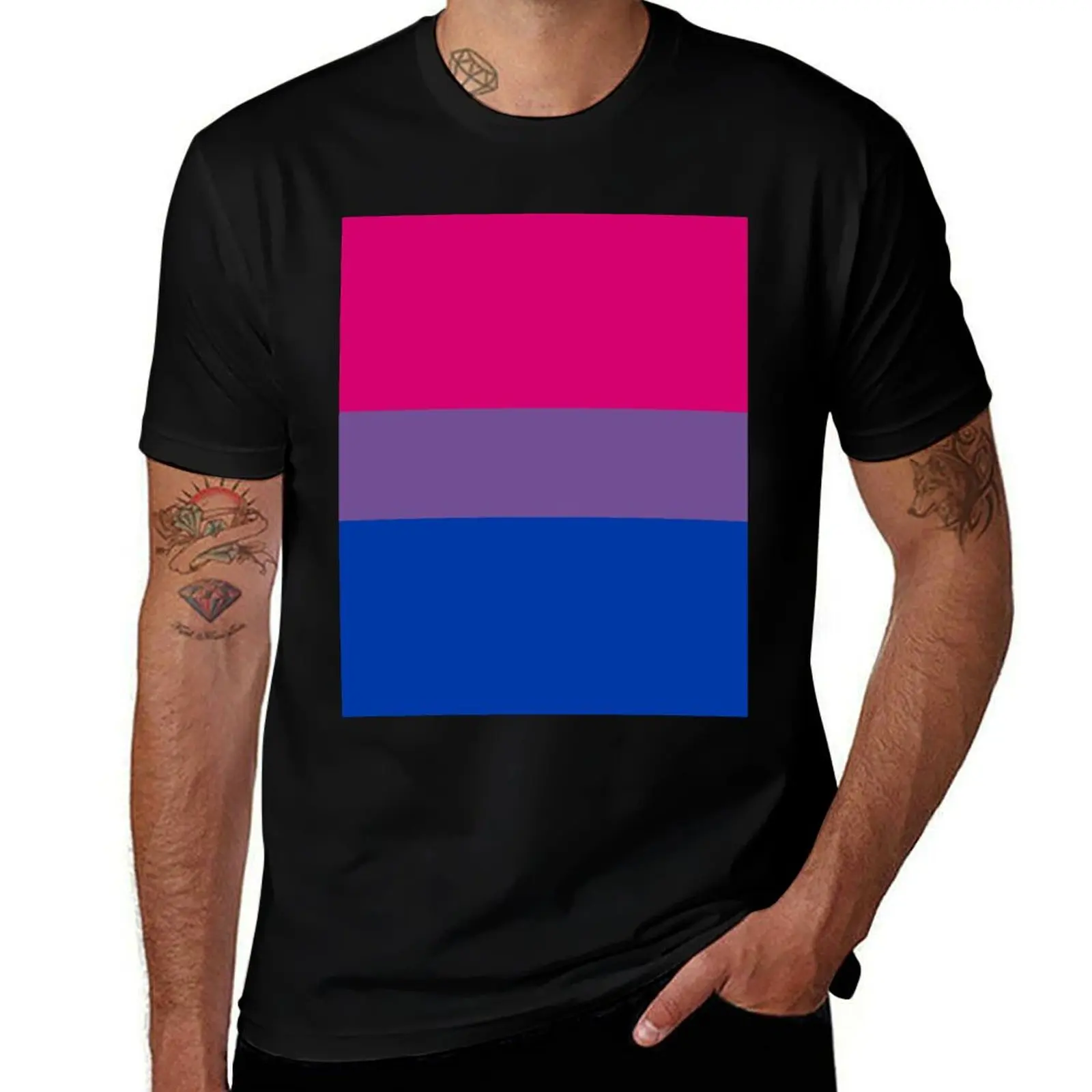 

Bisexual Pride Flag T-Shirt t shirts for man graphic vintage man tshirt funny t shirts man T-shirt