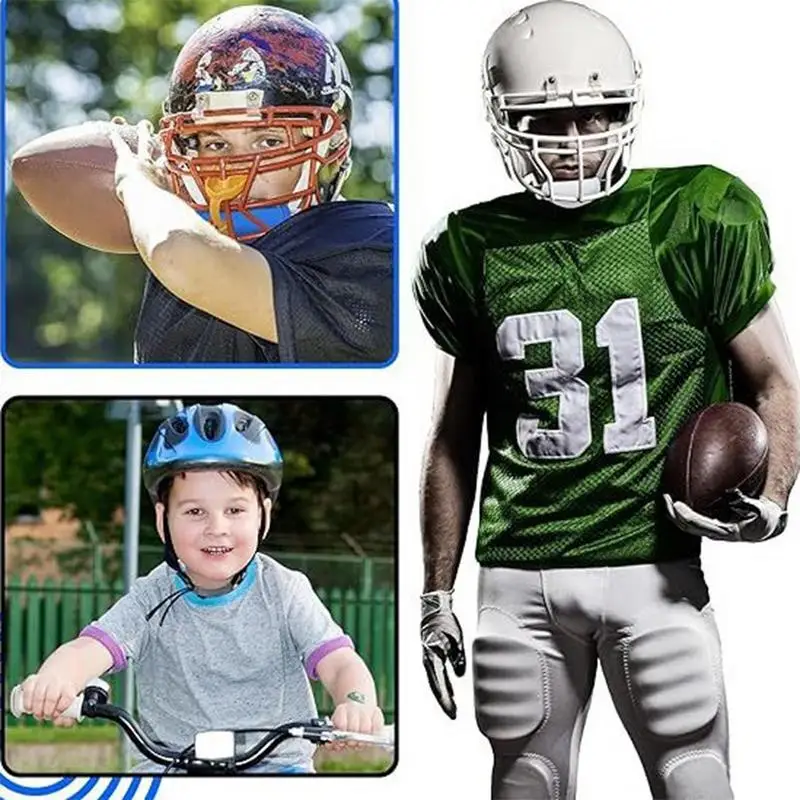 Chinstrap Covers For Football 4X Comfortable Chin Guard Cover Soccer Chin Protector Protective Anti-Collision Football