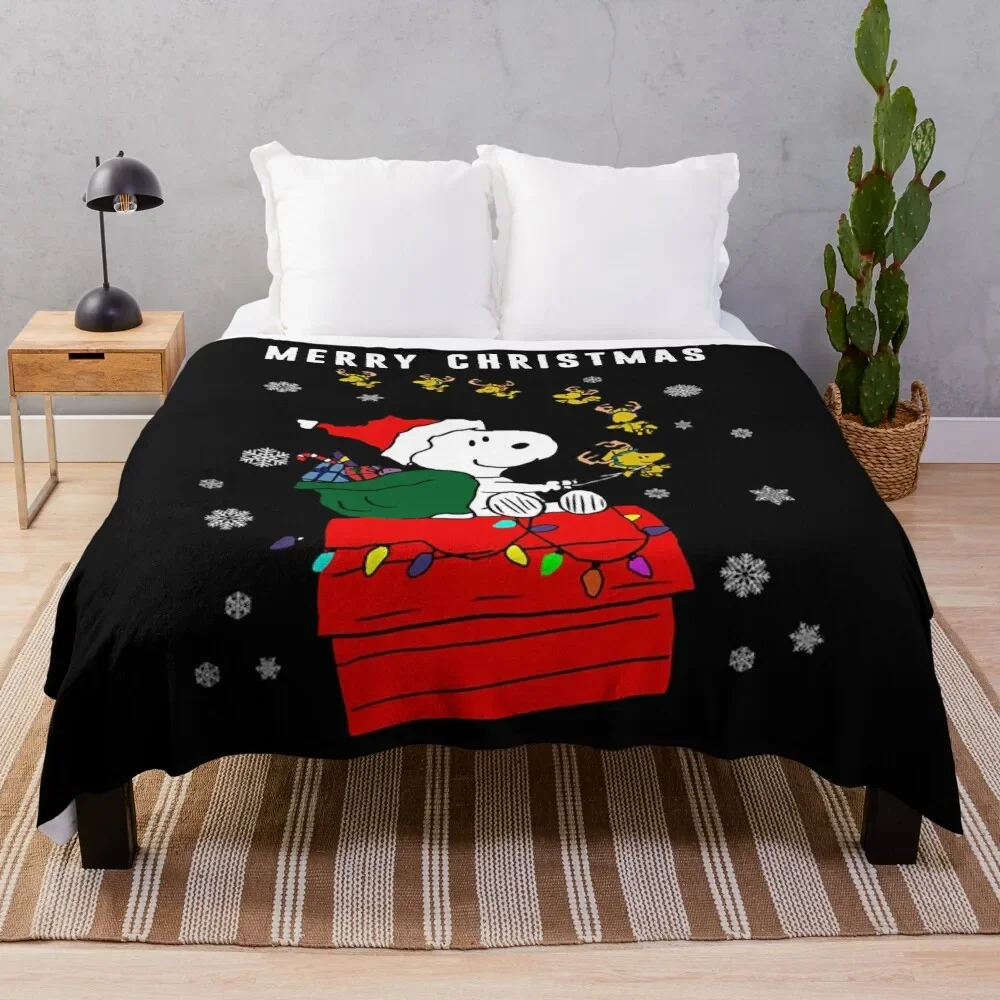 

Merry christmas Throw Blanket Cute Giant Sofa Retros Blankets