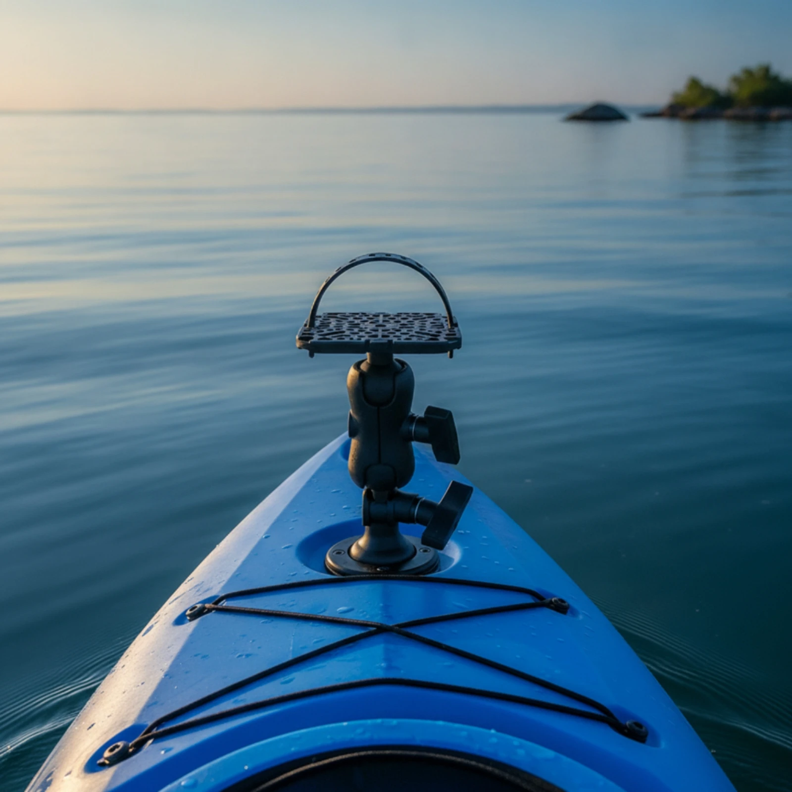 Fishing Accessories Mount Platform Wide Compatibility Mounting Platform Kayak Mount with Strap Sturdy Accessory Flexible