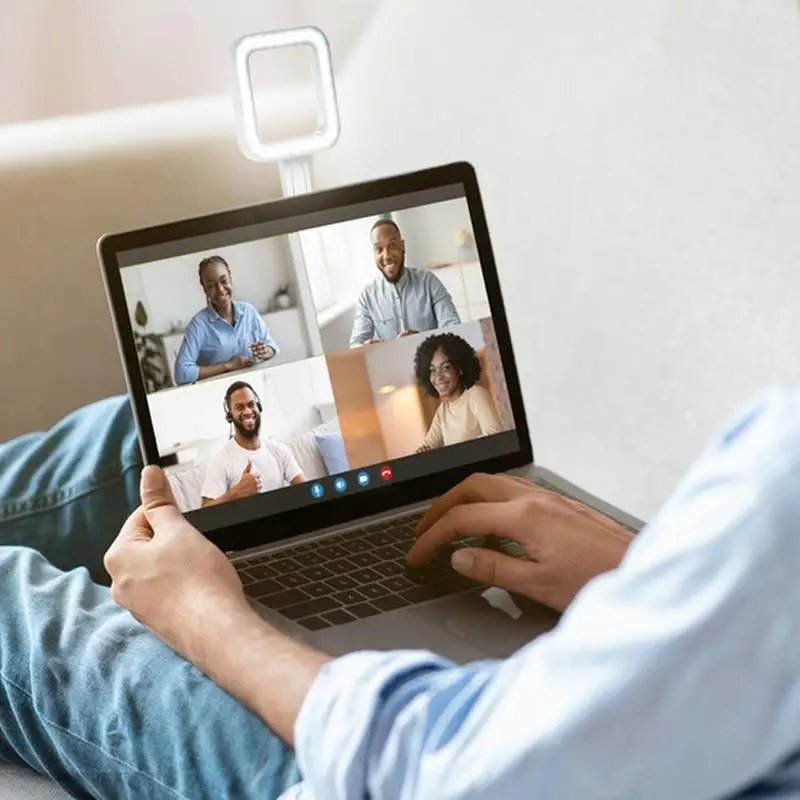 

Phone Light For Video Recording Rechargeable Selfie Phone Camera Light Up To 9000K Dimmable 30 LEDs Photography Lamp For Live