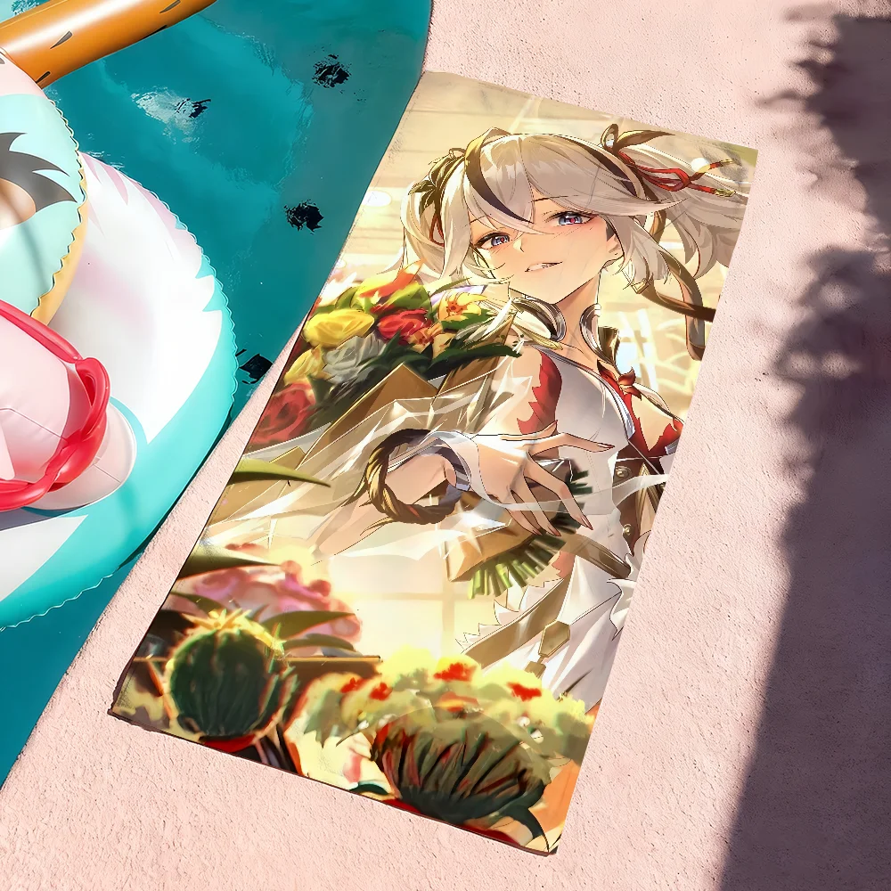Anime bath towel-soft and quick-drying, suitable for swimming pool, travel, shower, large beach towel, gift around the game