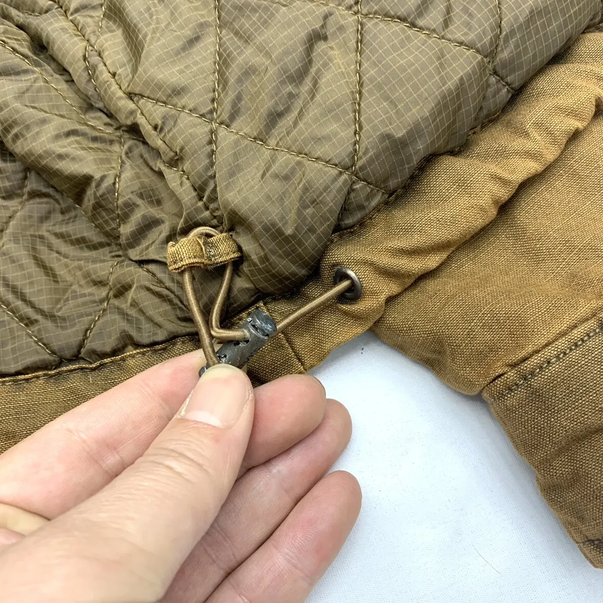 Fall/Winter Vintage Washed Distressed Outdoor Work Canvas 100% Cotton Jackets for Men Stand Collar Cotton-Padded Quilted Outwear