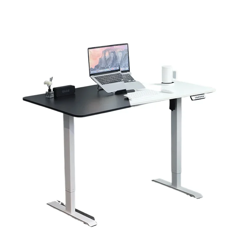 

Modern single motor electric office computer workstation table height adjustable home desk rack