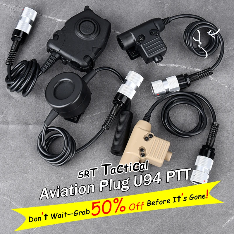 

WADSN Aviation Plug for Kenwood PTT, 7.0mm Plugs, Fits PRC-152/148 Dummy Model, U94 & Baofeng Walkie-Talkie, Civilian Military V