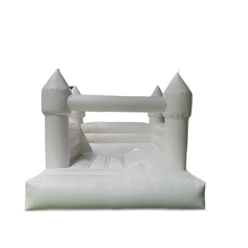 Indoor and outdoor white bounce house inflatable small trampoline commercial inflatable castle