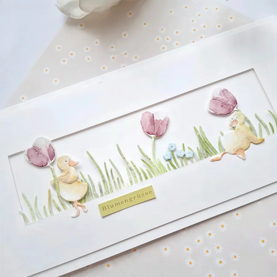 2026 Neu eingetroffen: Metall-Stanzformen-Set „Grasbüschel“ für DIY-Scrapbooking, Kartenherstellung, Schablonen, Prägung und Basteldekoration