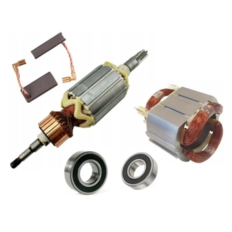 

ABVJ-4Pcs/Set Rotor Stator And Carbon Brush Applicable For HR4003C HR4013C HR4001CX HR4011C HR4001C 513888-4 625758-6