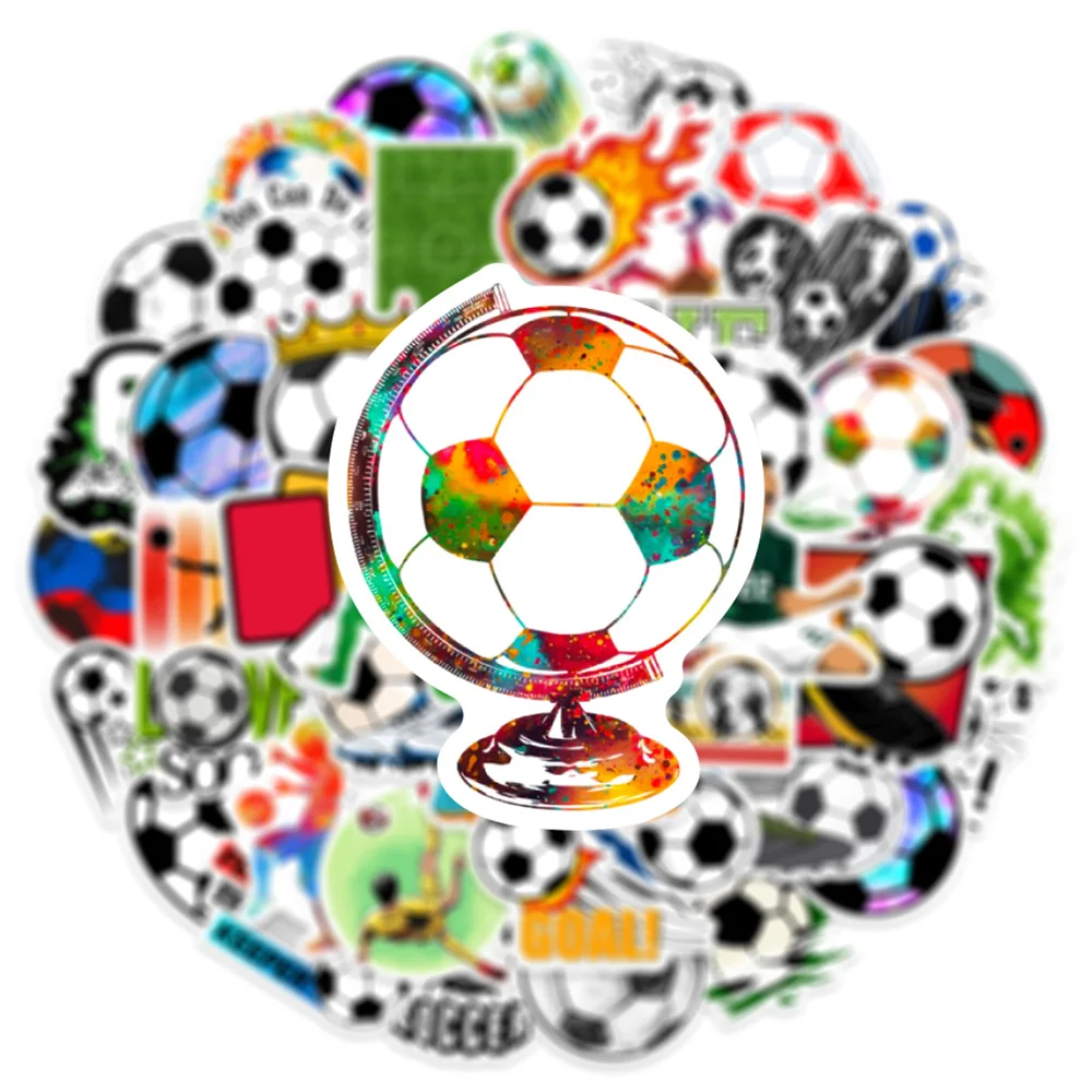 50pcs Sport Football Soccer Stickers For Guitar Scrapbook Suitcase Phone Stationery Scrapbooking Materiales DIY Sticker