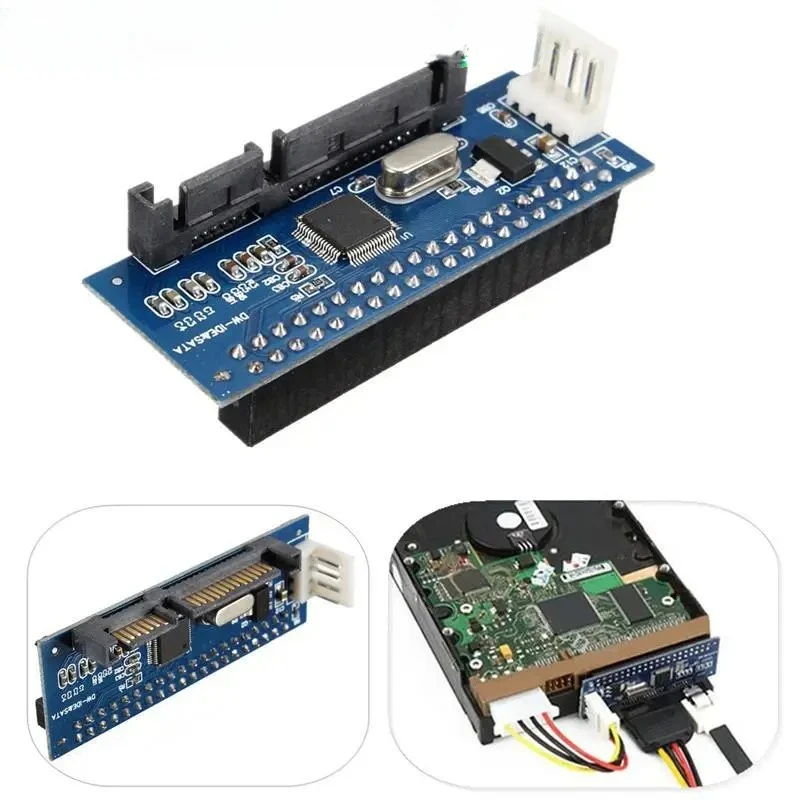 محرك الأقراص الصلبة لسطح المكتب IDE إلى بطاقة محول SATA مقاس 3.5 بوصة محرك الأقراص الضوئية IDE إلى منفذ متوازي لمحول SATA إلى المنفذ التسلسلي