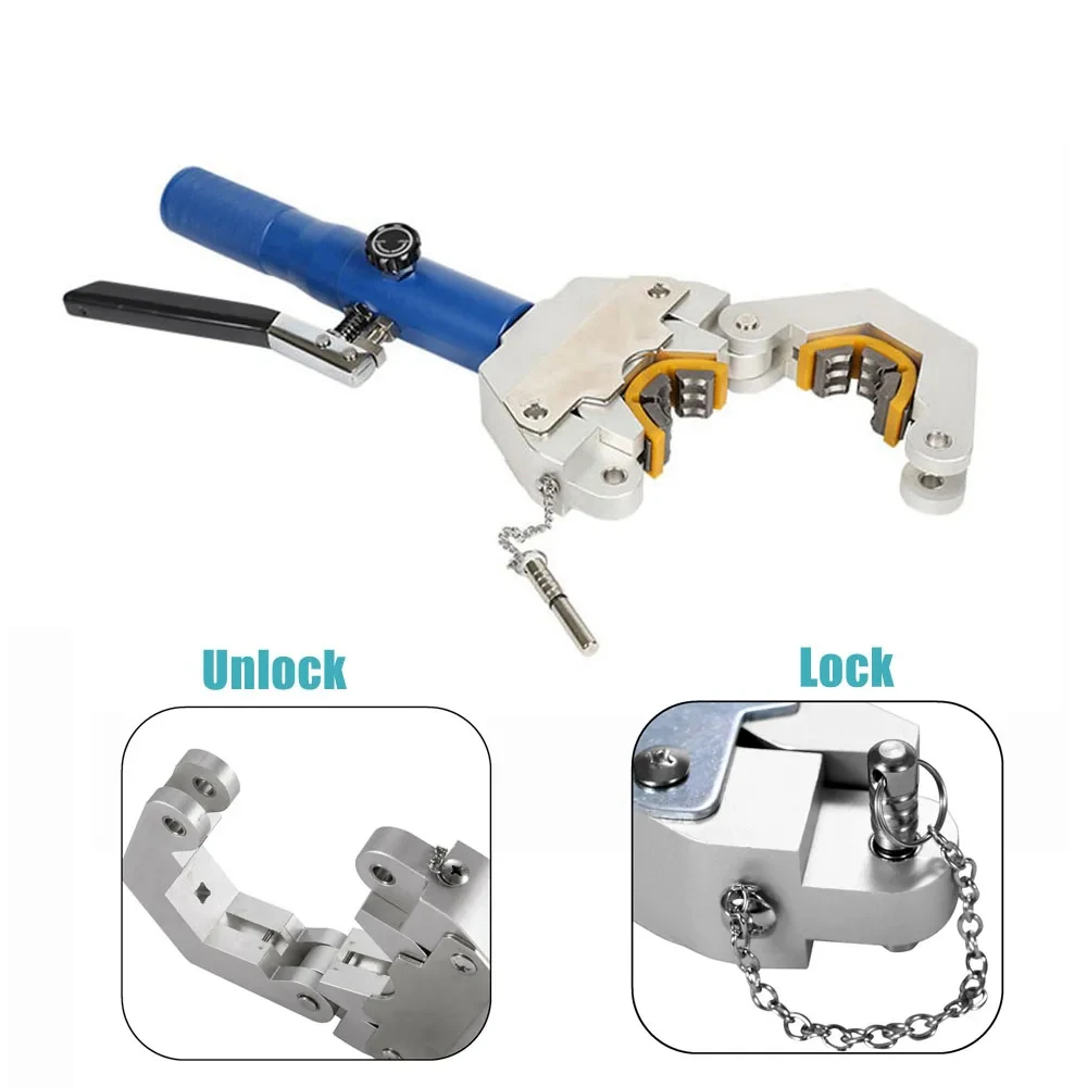 FS-7842 Auto Air Conditioning Pipe Crimping Tool AC Hose Crimper Kit With 7 Dies Integrated Hydraulic Hose Crimping Tool
