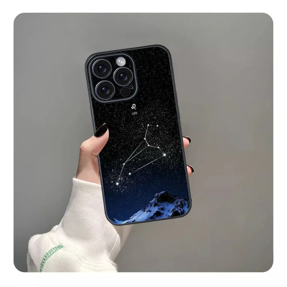 Constellation LEO Phone Case For iPhone 16 15 14 13 12 11 PRO MAX PLUS Mini TPU Soft to Skin-friendly case