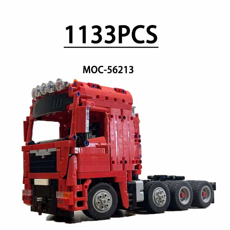 

MOC-56213 сверхмощный грузовик 42078 TGX 8x4/4 SLT планшетная модель грузовика для буксировки 1133 шт. блоки игрушки DIY Рождественский подарок для детей