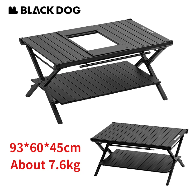 

Naturehike Blackdog IGT Table Folding BBQ Grill Desktop Double Layer Camping Picnic Outdoor Lightweight Portable Bearing 120kg