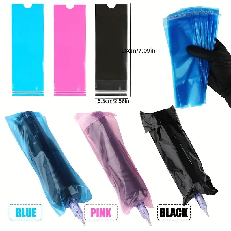 Disposable Tattoo Pen Covers, Professional Tattoo Machine Pen Protective Case, Tattoo Supplies Accessories for Artists