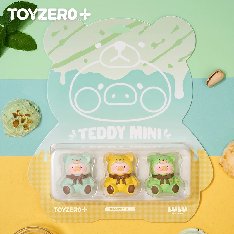 

Подлинная Lulu The Piggy Teddy Min Teddy, милые частицы, ограниченная серия, подвесная открытка, игрушка ручной работы, декор для рабочего стола, подарок на день рождения