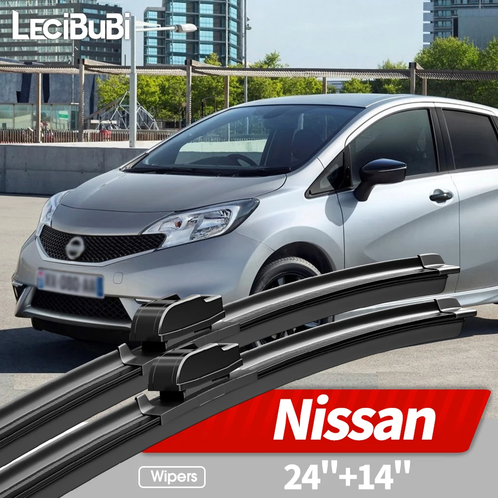 

24"+14" For Nissan Note E11 E12 Tiida C11 Versa N17 2006-2019 Front Windshield Wiper Blades Windscreen Window Accessories