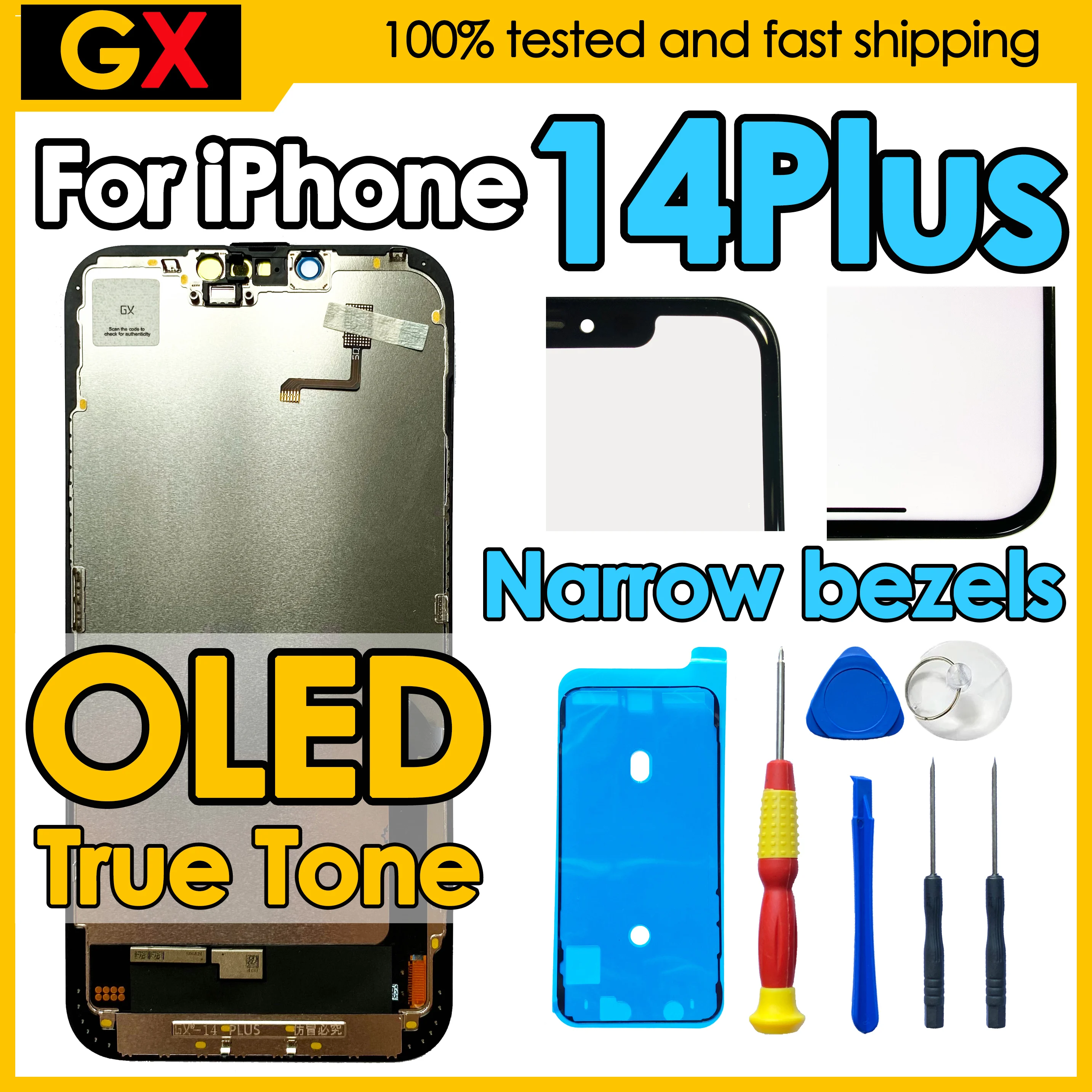 180days-warranty-gx-oled-for-iphone-14-plus-screen-replacement-phone-mobile-display-touch-digitizer-assembly-repair-kit-lcd
