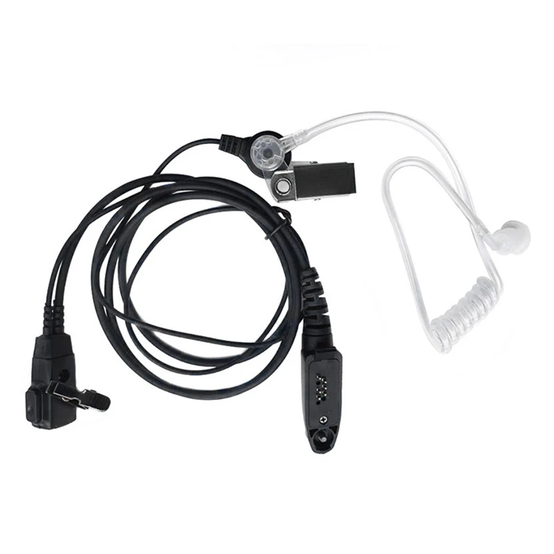 Air Tube Earpiece Headset Mic For Motorola Gp328plus GP344 GP388 GP328-Plus Anysecu F22 F25 W5