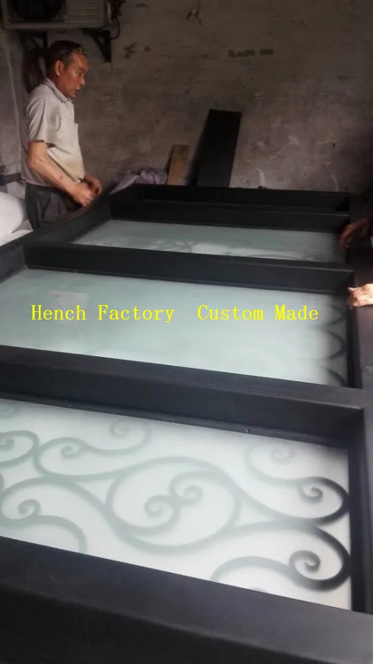 Home Residential Main Front Entry Metal Doors Security Doors Design Exterior Entrance Black Double Wrought Iron Door