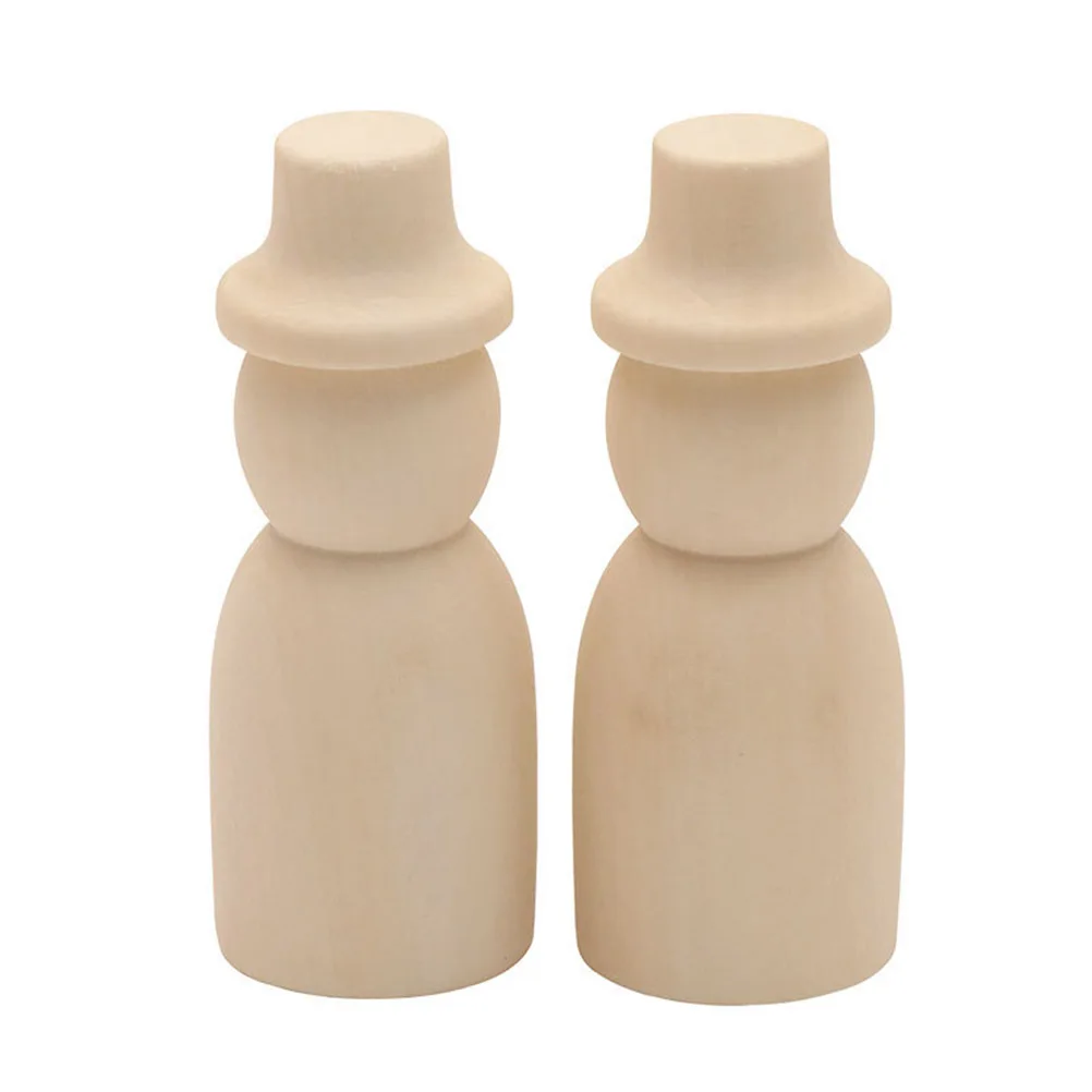 Figuras artesanales de madera coloridas para niños, marionetas decorativas suaves y ligeras de 6,5 cm para pared, ventana, puerta, mesa, estantería, 10 Uds.