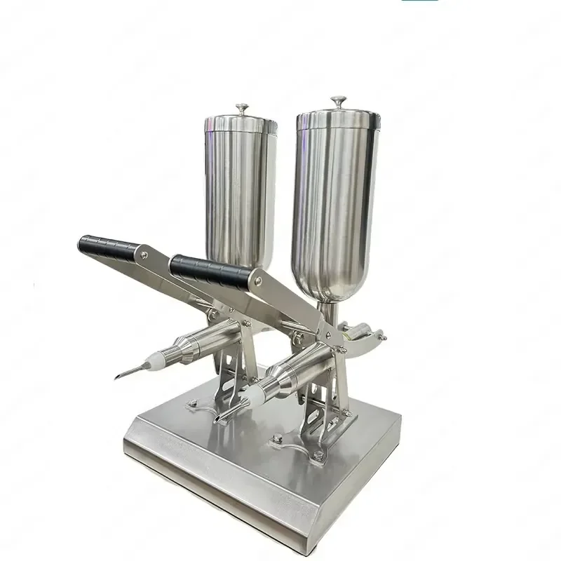 Manual Butter Filling Machine for Fructose Churro Bakery Double Head Butter Dispenser