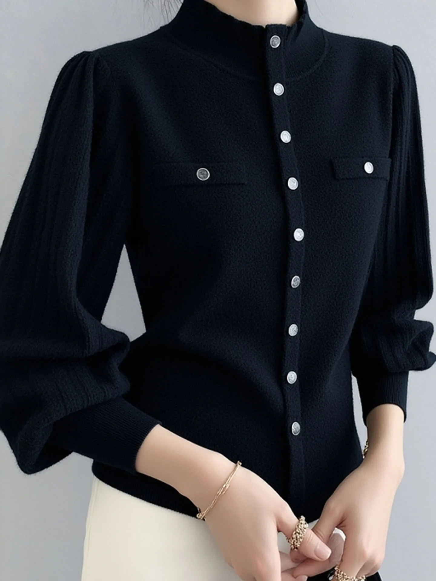 ファイオナブル 通勤用 ソフトで快適な着痩せ効果のあるカマーレニットウェア ロングスリーブ レディース トップス スリ 冬限定 ユニークなデザイン