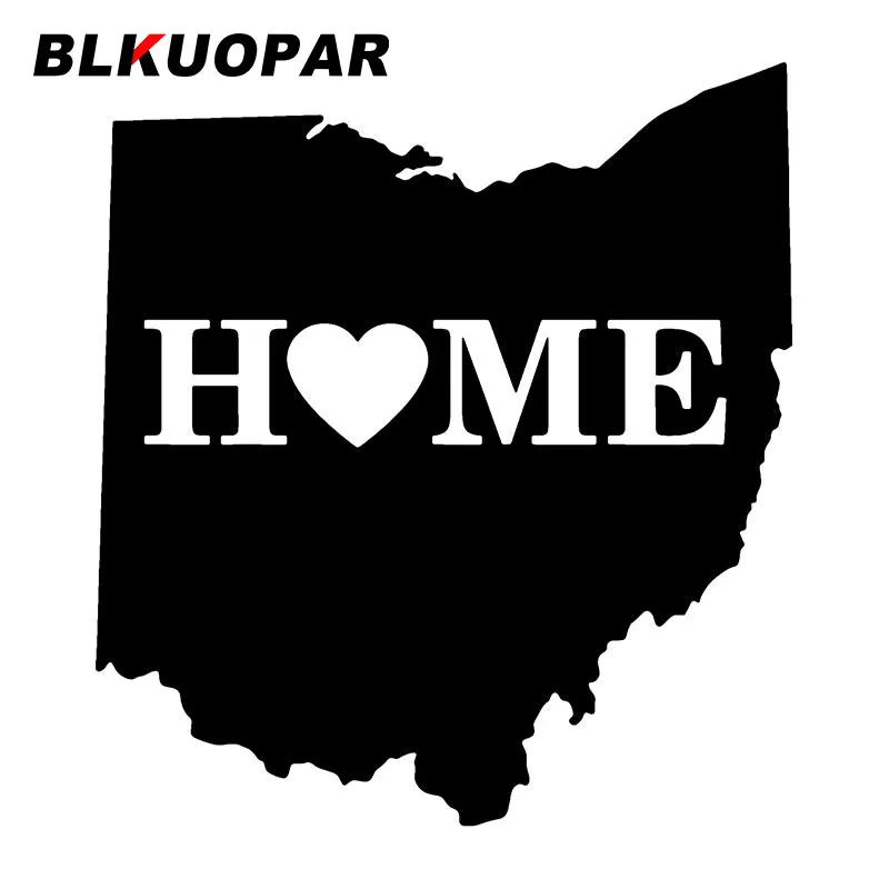 BLKUOPAR Home Love Car Stickers DIY Anime Creative Decal Occlusion Scratch Sunscreen Bumper Windows Decoration Car Accessories