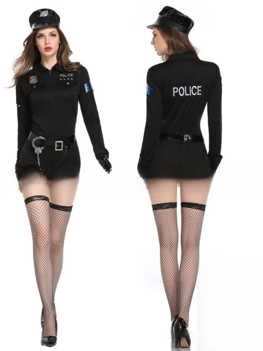 

Новый женский полицейский orm Role-plang Par костюм с расстоянием в этническом сценическом костюме из полиэстера