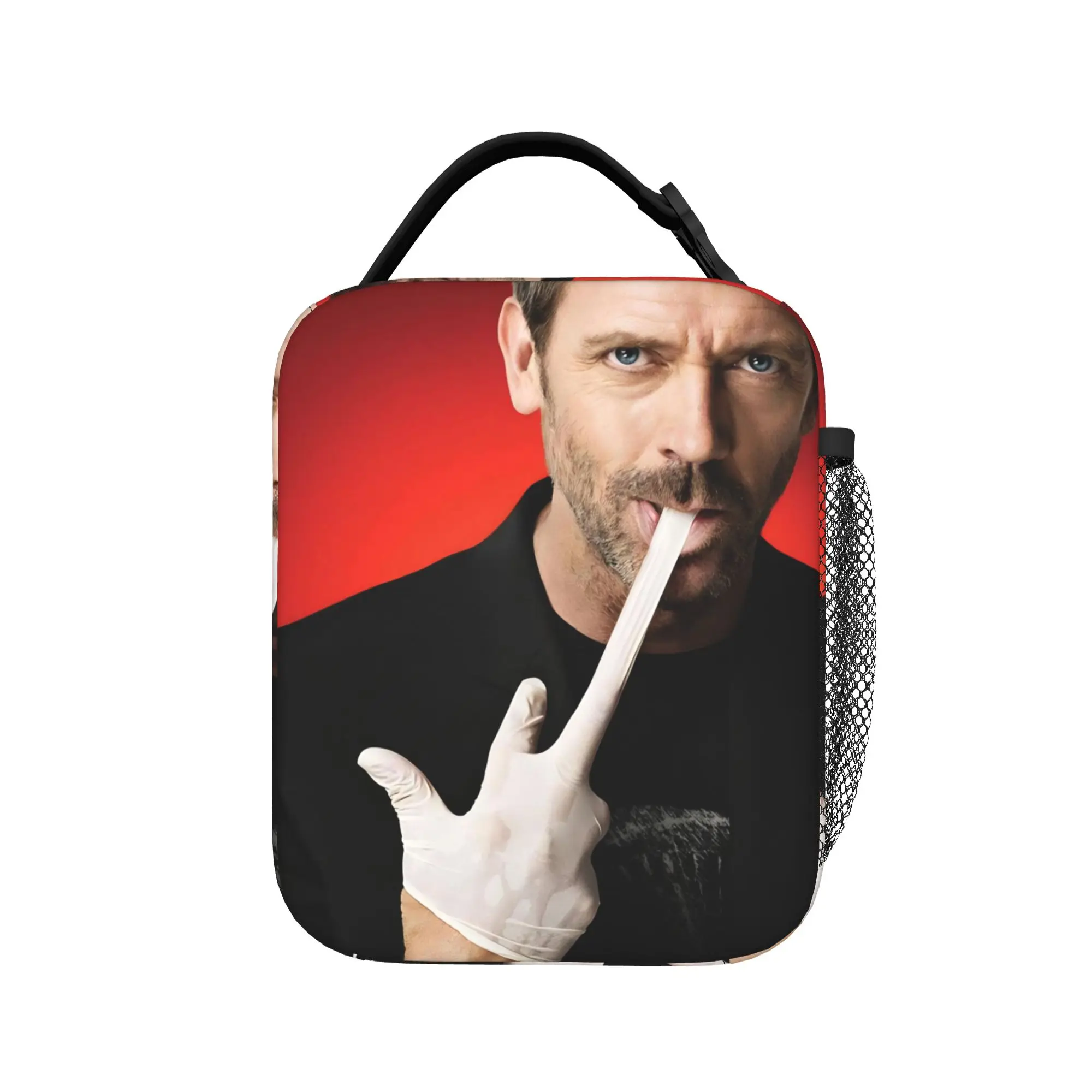 

Термоизолированная сумка для обеда House MD Dr Gregory House для работы, многоразовая сумка-контейнер для еды, термосумка для мужчин и женщин, термоконтейнер для обеда