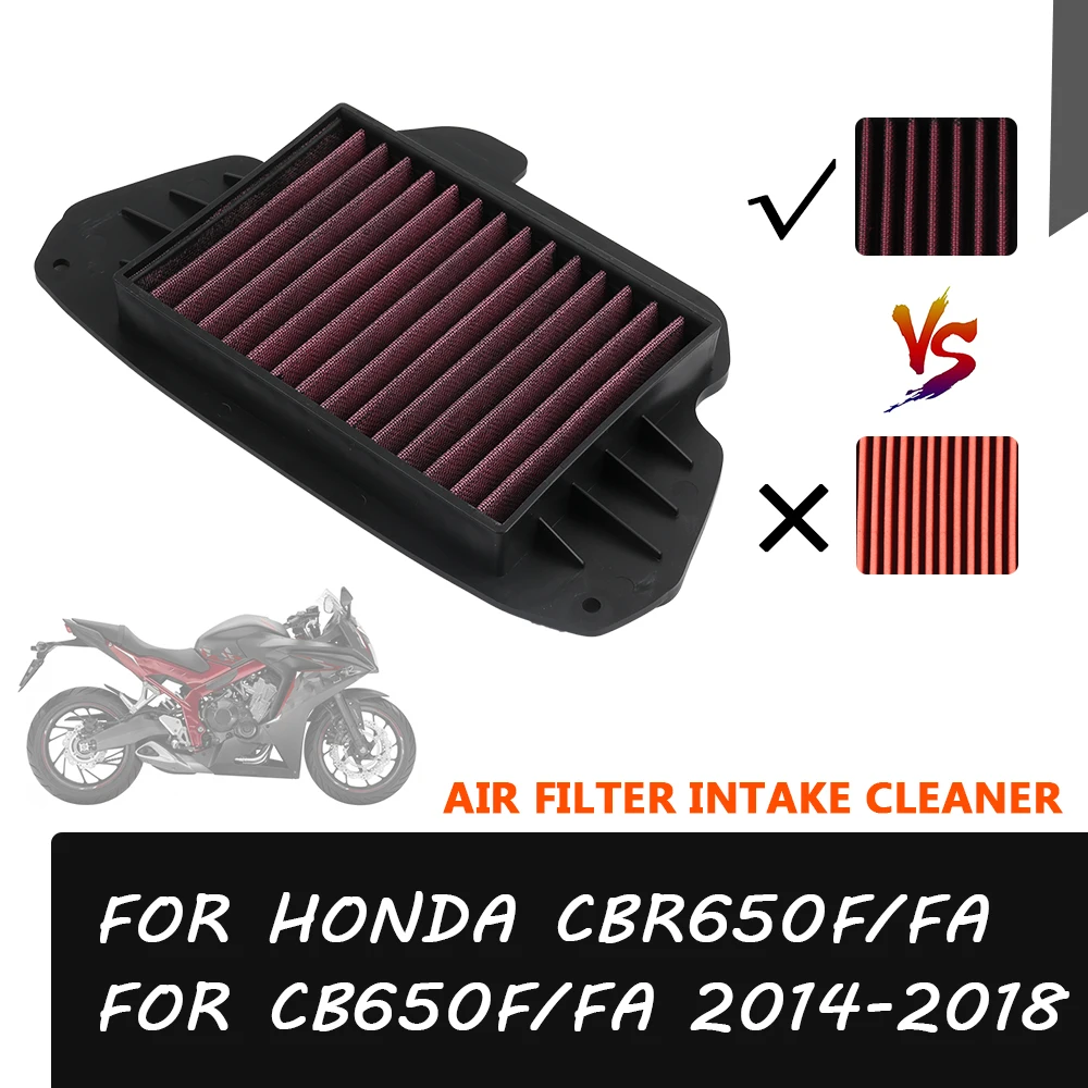 For CBR650F Air Filter Intake Cleaner Air Element Cleaner Engine Protector For Honda CBR 650F CB 650FA CB650F 2018 Accessories