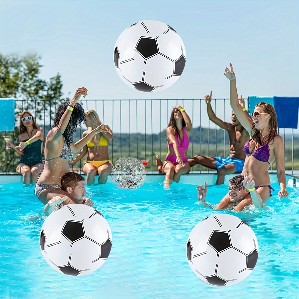 1Pc New Cross-Border Inflatable Soccer/Beach Ball/Pool Decor PVC Inflatable Ad Ball, World Cup, Water Inflatable Football