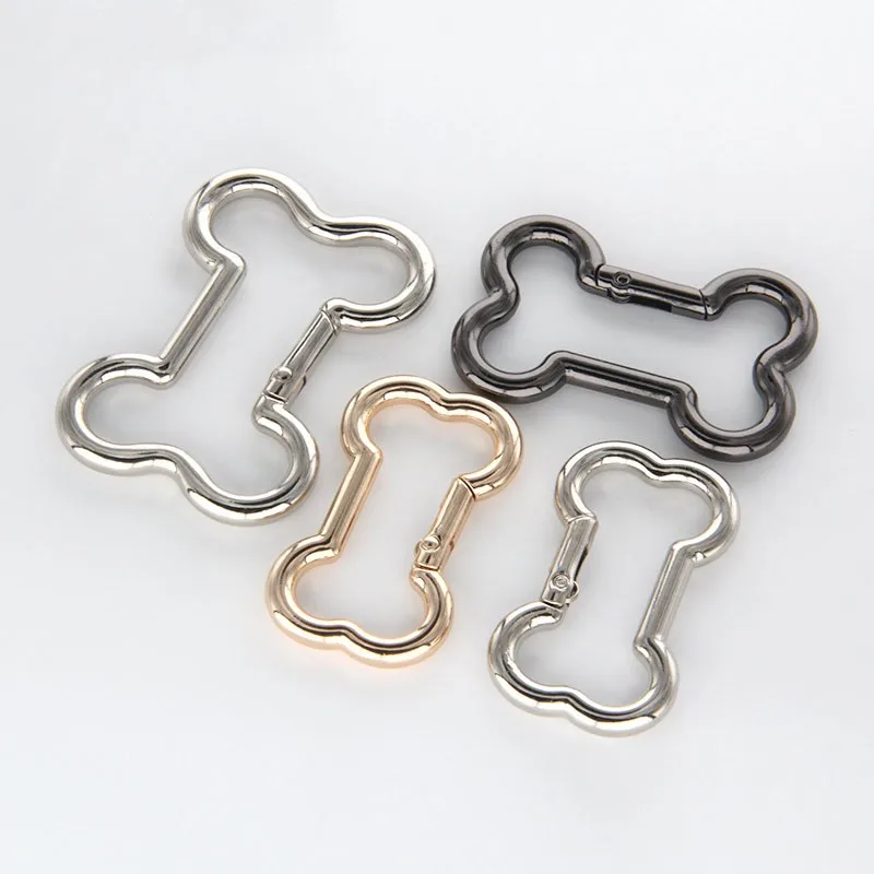 10 pcs Inside Bone ring buckle Diameter Carabiner Clip Snap Hooks Zinc Alloy Spring Rings Buckles DIY Accessory Light