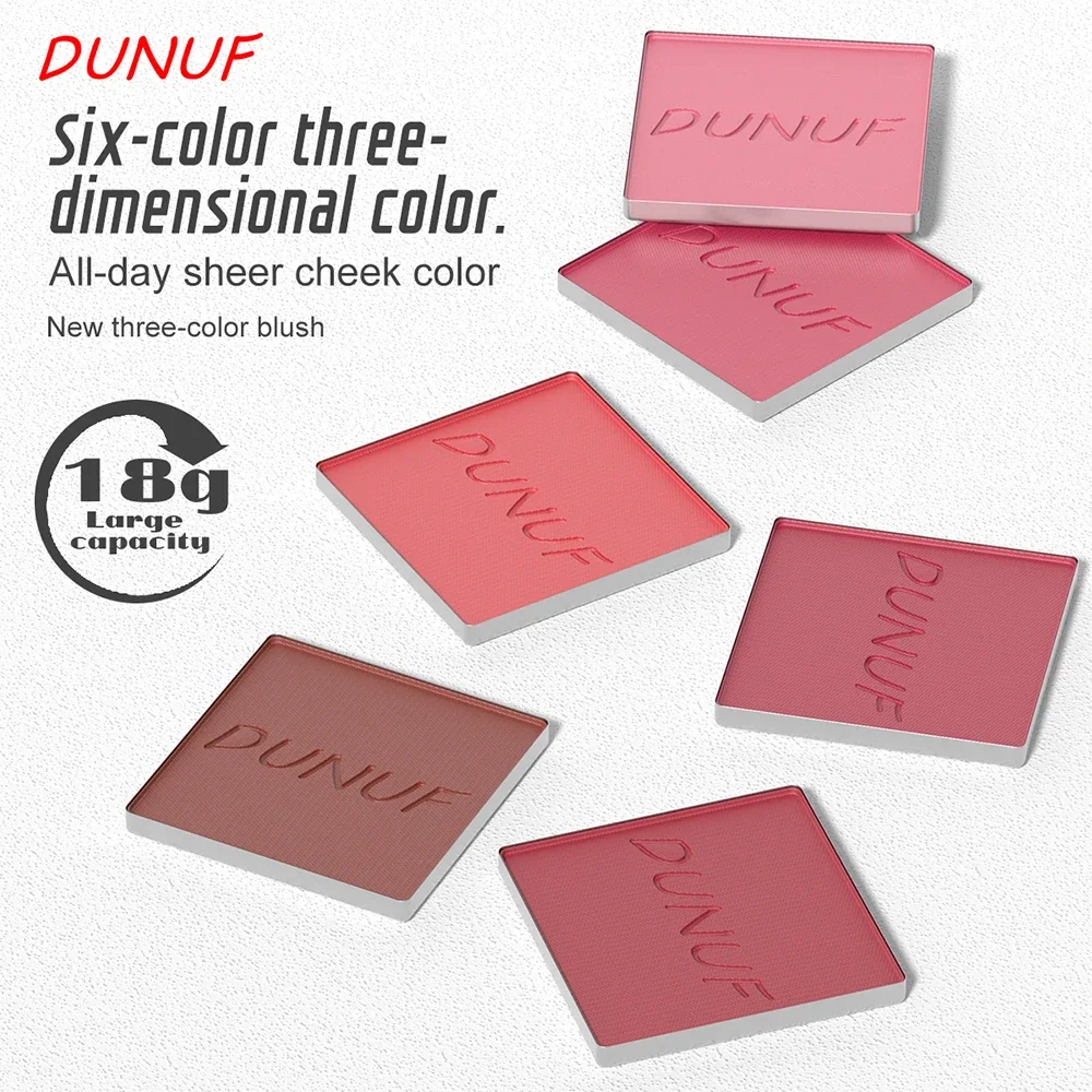 Paleta de colorete en polvo de flujo de aire de larga duración, 6 colores, resaltador brillante mate, bronceador, alto pigmento, juego de maquillaje de contorno resistente al agua