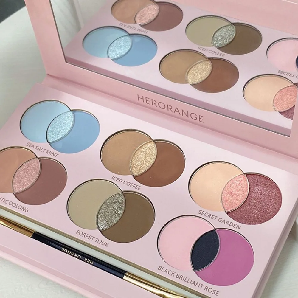 

Brightening Colors Eyeshadow Palette Makeup Tool Pearlescent Makeup Dispensing Box All-in-one Long Lasting Cosmetics Palette
