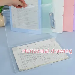 1pcs,A4, Large Capacity Data Book, Horizontal Opening, Paper Storage And Finishing, Writing Pad, Stationery Office Supplies
