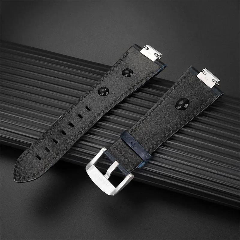 Genuine Cowhide Leather Strap for Tissot PRX Series T137.407/410 Men Business Fashion Watch Band Replacement Parts